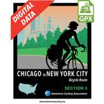 Chicago to New York City Section 3 GPX Data